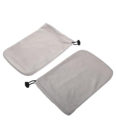 1 pair of wax isolated gloves paraffin gloves paraffin gloves wax gloves spa gloves paraffin wax foot cover simple work beauty wax plush gray