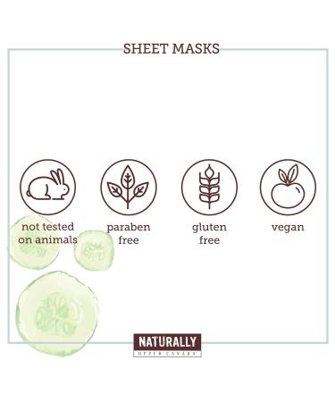 Soothing Cucumber Infused Sheet Mask - 5 Pack | Hydrating & Revitalizing | International Shipping Available - Buy Online on GoSupps.com