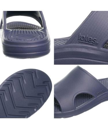 Men's Totes Everywear Ara Slide Sandal - Lightweight & Waterproof Navy Blue Design for All-Day Comfort - Buy Online on GoSupps.com