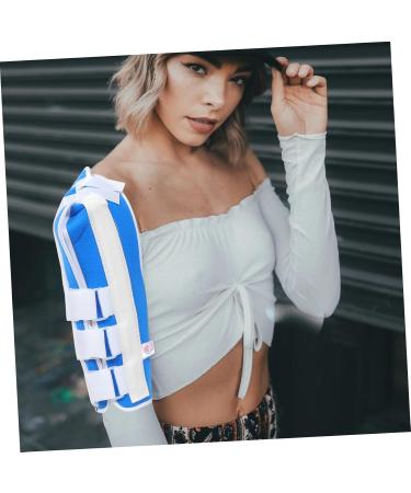 FRCOLOR Humerus Fixation Strap - Shoulder Brace for Men & Women | Arm Splint & Rest Support - 32x15x2cm Blue & White - Buy Online on GoSupps.com