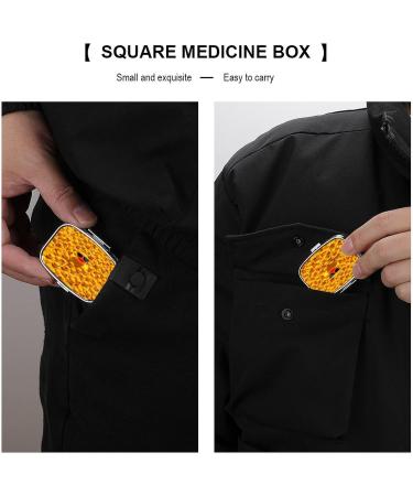 Yellow Rubber Ducky Pill Box - 2 Compartment Decorative Portable Medicine Organizer for Pocket & Purse | International Shipping - Buy Online on GoSupps.com