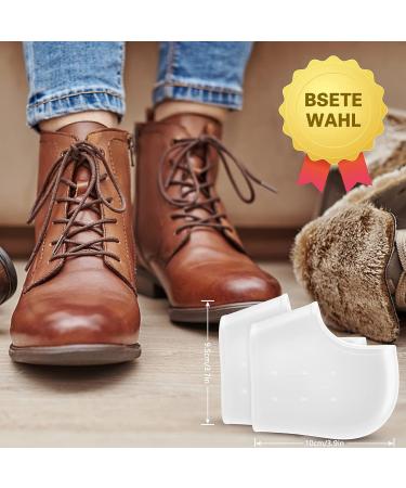 Buy 2 Pairs Silicone Heel Cushions for Men & Women | Gel Heel Pads for Pain Relief | Anti-Heel Spur & Plantar Fasciitis - Transparent & Skin Tone Options - Buy Online on GoSupps.com