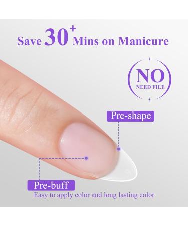 Short Almond Nail Tips 504Pcs | Jofay Pre-shaped Acrylic Fake Nails - Full Cover Matte Clear Gel for DIY Nail Extensions & Salon Use - 19 Sizes Available - Buy Online on GoSupps.com