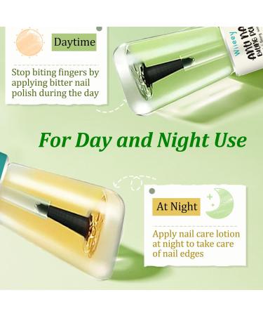 Anti Nail Biting Polish - 2-in-1 Stop Biting Nails - Quick Dry No Bite Nail Polish for Anti Thumb Sucking & Nail Repair - Nail Biting Prevention Anti Finger Sucking for Nail Care - Buy Online on GoSupps.com