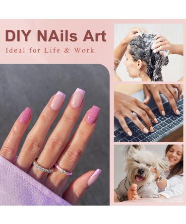 Buy Gel X Nail Tips Medium Square - 300pcs Pre-Colored Natural Pink Press-On Nails | Soak Off Acrylic Extensions for DIY Nail Art - Buy Online on GoSupps.com