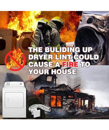 Dryer Lint Vacuum Attachments Deep Cleaning Fire Prevention Kit - Buy Online on GoSupps.com