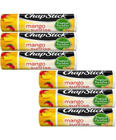 Chapstick Lip Balm Mango Sunrise 6-Pack Sweet Fruity & Tropical Moisturizer for Dry Lips 0.15 Oz