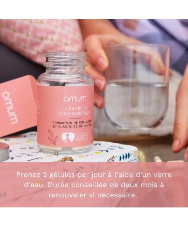 OMUM - Marine collagen supplement: Boosts elasticity and hydration of the skin - 60 capsules - La Surdou e - Anti-aging and stretch mark - Natural Made in France compatible with pregnancy and - Buy Online on GoSupps.com