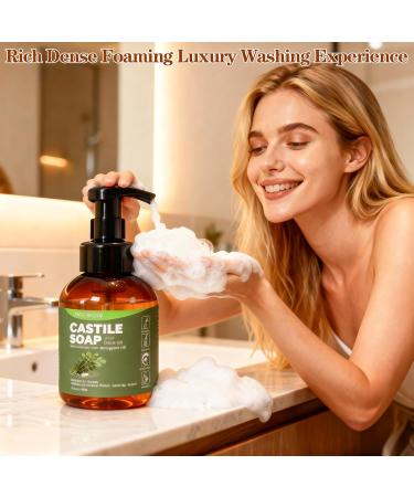 Tuteshow Castile Soap Liquid Base Individually Wrapped All-In-1 Pure Castile Persimmon Soap with Lavender Oil Suitable for Odor Control Hand Dishes Laundry Home Cleanser 10.12 fl.oz - Buy Online on GoSupps.com