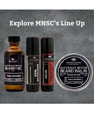 MNSC Fragrance Free Mustache Wax - Medium Hold Balm | All-Natural Hypoallergenic Handmade in USA - Buy Online on GoSupps.com