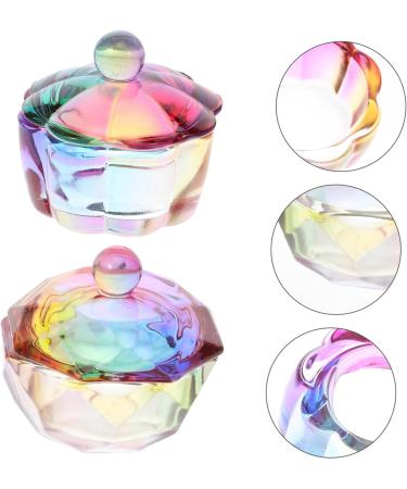 minkissy 10 Pcs Nail Cup Crystal Colored Glass Brush Washing Container Glass Nail Art Cup Nail Dish Nail Liquid Cup Nail Art Accessories Dish for Acrylic Nails Acrylic Nail Tools Shot Glass - Buy Online on GoSupps.com