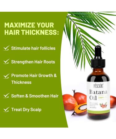 Batana Oil for Hair Growth 60ml 100% Pure & Natural Batana Hair Oil Prevent Hair Loss Batana Oil from Honduras Batana Oil for Men & Women for Thicker & Stronger Hair - Buy Online on GoSupps.com