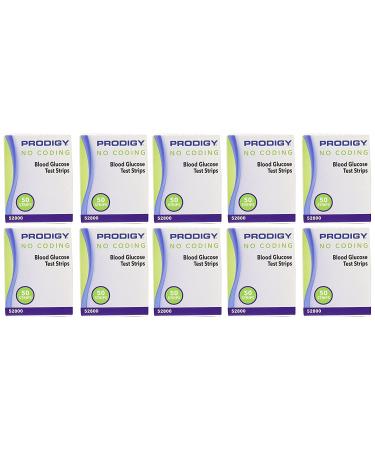 Prodigy No Coding Blood Glucose Test Strips 500 Count
