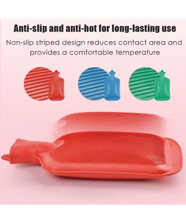 Doduos 3-Pack Hot Water Bottles - 2L Rubber Heat Bottles for Pain Relief & Cozy Nights - Back Neck Waist Feet Period Cramps Pregnancy - Available in 3 Colors - Buy Online on GoSupps.com