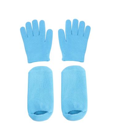 POPETPOP spa Gel Gloves Gel Ankle Socks Foot Heel Protector Gel Heel Sleeves Moisturizing Toe Socks moisturizing Gel Gloves Cosmetology kit spa Socks Gel Socks Skin Care Silicone Socks Miss medium