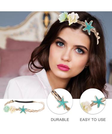 Lurrose Sea Star Headband - Pearl Shell Hair Accessory for Weddings & Beach Parties | International Shipping Available - Buy Online on GoSupps.com