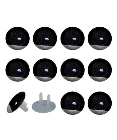 Yidax Outer Space Black Outlet Covers Baby Proofing | Safe Electric Plug Protectors | Sturdy Childproof Socket Covers for Home & Office | Easy, Multi 05, 24 packs3.3x3.3 cm/1.3x1.3 in Multi 05 24 packs3.3x3.3 cm/1.3x1.3 in