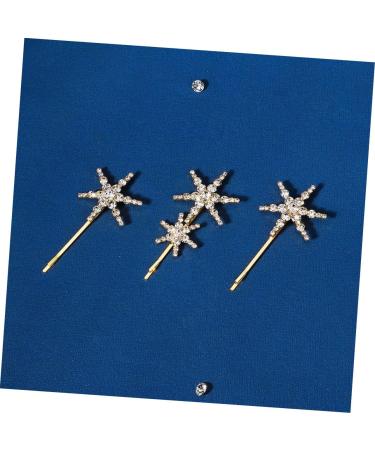 FRCOLOR 4 Sets Starfish Hairpin Accesorios Para Rhinestone Headpiece for Women Barrettes for Gold Trim Trendy Decor Hair Barrettes Decorative Hair Clips Child Dense Rhinestones Alloy - Buy Online on GoSupps.com