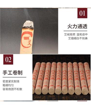 Buy BUNIQ Moxibustion Sticks - 10 Pieces Pure Moxa Roll 18x200mm for Effective Traditional Therapy | International Shipping - Buy Online on GoSupps.com