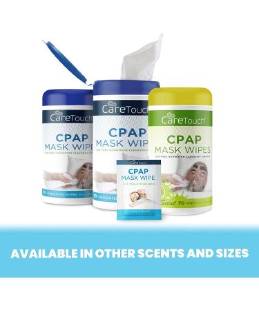 Care Touch CPAP Travel Mask Wipes - 25 Individually Wrapped Unscented Cleaning Wipes for CPAP, BiPAP, and Pap Masks - Buy Online on GoSupps.com