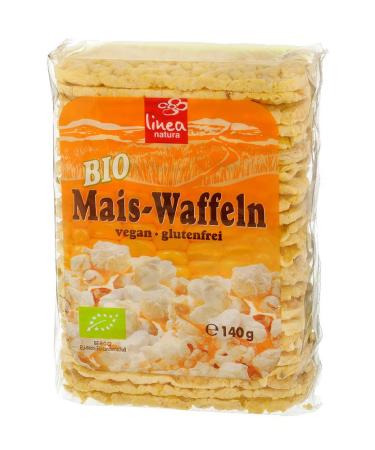 Organic Corn Waffles - Thin & Rectangular Vegan Gluten-Free 140g (1 Pack) - Buy Now! - Buy Online on GoSupps.com