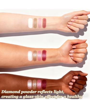 Glow Wardrobe Eye & Cheek Palette - 4-Shade Highlighting & Blush Makeup Palette with Silky Blendable Texture Long-Lasting Gl - Buy Online on GoSupps.com