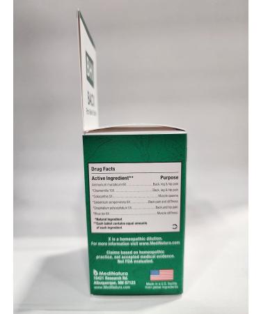 BHI Back Natural Pain Relief Tablets - 6 Active Homeopathic Ingredients for Back, Hip & Leg Pain - Calms Muscle Tightness & Spasms - 100 Tablets - Buy Online on GoSupps.com