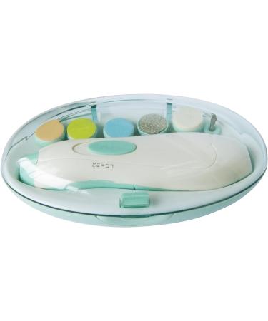 Jaybva Electric Baby Nail File Trimmer - Safe Clippers Set for Newborns & Toddlers - Automatic Cutter Kit for Fingernail and Toenail Care - Light Green - Buy Online on GoSupps.com