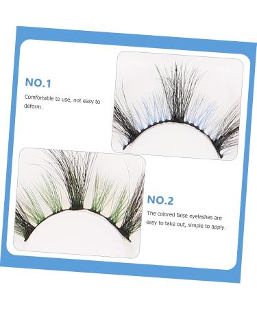 minkissy 3 Pairs False Lashes False Eyelashes Fake Eyelashes Fake Lashes False Eyelash for Women Colored Eyelashes Fake Eyelash for Women Colored Lashes Imitation Natural Set - Buy Online on GoSupps.com