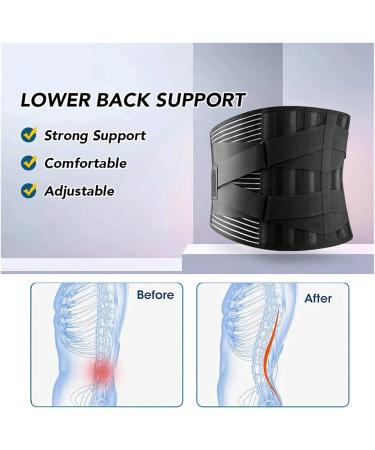 Buy DFHBFG Adjustable Back Lumbar Support Belt 2XL - Orthopedic Waist Brace for Spine Decompression - Breathable & Anti-Skid - Buy Online on GoSupps.com