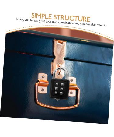 ABOOFAN Suitcase Padlock Baggage Locks Lock for Locker Digital Padlocks Safety Lock Door Lock Security Padlock Gate Lock Push Button Padlock Small Combination Lock Travel Drawer Zinc Alloy - Buy Online on GoSupps.com