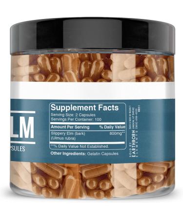 Earthborn Elements Cayenne Pepper & Slippery Elm Bundle (200 Capsules Each) Pure & Undiluted No Additives - Buy Online on GoSupps.com