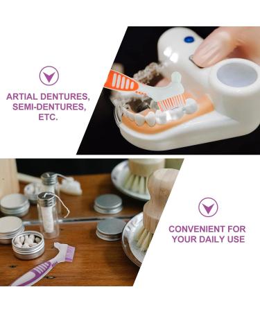 Healvian Double-Sided Toothbrush for Dentures - 20 STK Prosthesis Cleaning Brush - Effective False Teeth Care Tool - Buy Online on GoSupps.com