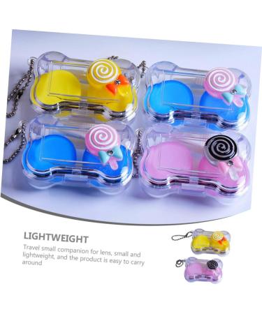 JECOMPRIS Contact Lens Case Cute Travel Container for Lenses Makeup Lens Holder & Removal Tool Compact & Lightweight for Easy International Shipping - Buy Online on GoSupps.com