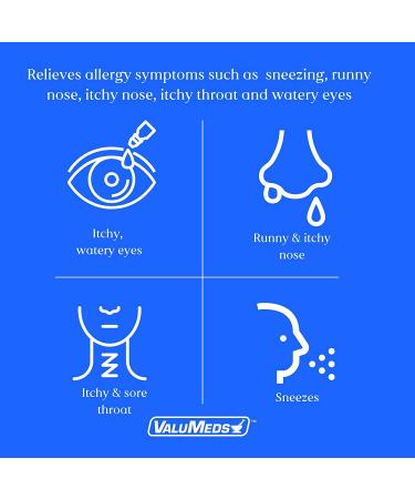 ValuMeds Loratadine 10mg 365 Tablets - Non-Drowsy 24hr Allergy Relief | Antihistamine for Runny Nose, Sneezing & Itchy Eyes - Buy Online on GoSupps.com