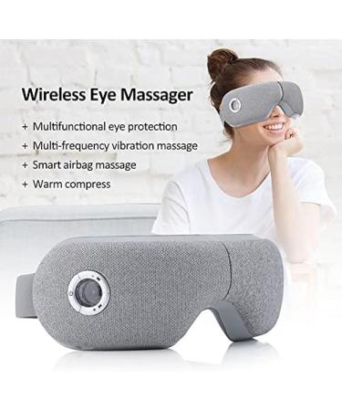 Eye Massager with Warmth - 5 Modes for Migraine Relief Air Pressure Hot Compress & Vibration | Foldable Eye Relaxation Device - Buy Online on GoSupps.com