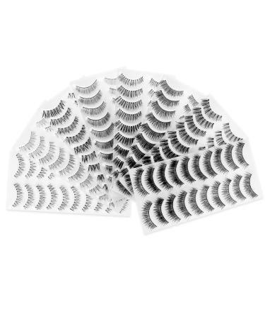 Frcolor 80 Pairs Natural Fake Eyelashes - Premium False Lashes for Women & Girls | 8 Stylish Natural Looks | Buy Online - Buy Online on GoSupps.com