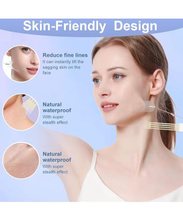 Face Neck Lift Tapes - 12 Elastic Bands & 60 Face Tapes for Wrinkle-Free, Firm Skin - Buy Online on GoSupps.com