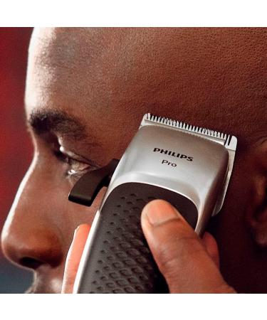 Philips HC5100/13 Hair Clippers for Men - Professional Grade Beard Trimmer with Adjustable Blades Grades 0-4, Corded UK Plug, Black/Silver - Buy Online on GoSupps.com