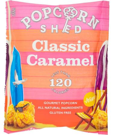 Popcorn Shed Classic Caramel Popcorn Snack Pack 24g Pack of 16 Natural Caramel Popcorn Gluten Free Vegan Lunch Box & Movie Night Snacks - Buy Online on GoSupps.com