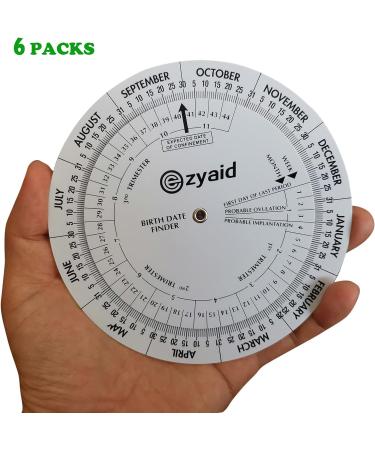 Ezyaid Pregnancy Wheel (Pack of 6) - Due Date Calculator for Midwives and Health Workers - Buy Online on GoSupps.com