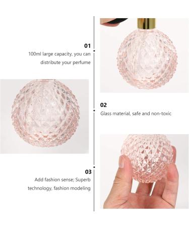 100ml Vintage Glass Perfume Bottle Perfume Spray Refillable Spray Bottle Dispenser with for Home Perfume Travel (Caps in Random Colours) - Buy Online on GoSupps.com