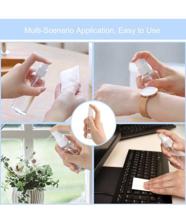 Nutabevr 4x100ml & 4x50ml Reusable Spray Bottles Set with 8 Labels Ideal for Garden Hairdressing Travel & Cosmetics - Refillable & Eco-Friendly - Buy Online on GoSupps.com