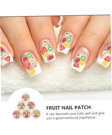 Healeved 6 Boxes Fruit Nail Patch Nail Art Marking Kits Nail Art Sticker U as Postizas Para Nail Stickers Fruit Nail Slices Fruit Slices for Nail Art 3d Suite Polymer Clay Cartoon - Buy Online on GoSupps.com