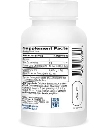 21st Century Glucosamine Daily Complex Plus D Tablets 60 Count (27708) Unflavored 60 Count (Pack of 1) - Buy Online on GoSupps.com