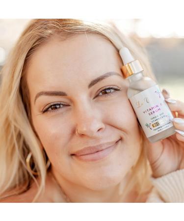 Recover Vegan Vitamin C Serum for Aging Skin | Stabilized Vitamin C E & Ferulic Acid | Natural Vit C with Coconut & Jojoba Oil - 2 oz - Buy Online on GoSupps.com