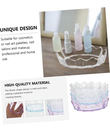 Balacoo 10 Pcs Nail Practice Plates - Acrylic Color Mixing Tray & Eyeliner Rack for Manicure - Perfect Nail Polish Tool (8.7x8.7cm - Buy Online on GoSupps.com