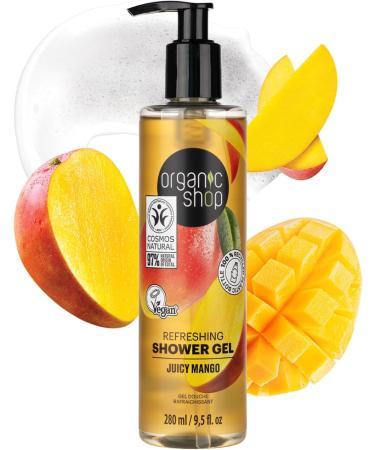 Organic Shop Refreshing Shower Gel Juicy Mango 280 ml - Buy Online on GoSupps.com