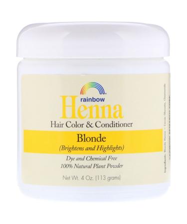 Rainbow Research Henna Hair Color and Conditioner Blonde 4 oz (113 g)