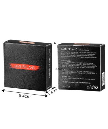 LAMUSELAND 8 Colors Velvet Blush - B02 ANGELIC | Long-Lasting Soft Matte Blusher - Buy Online on GoSupps.com